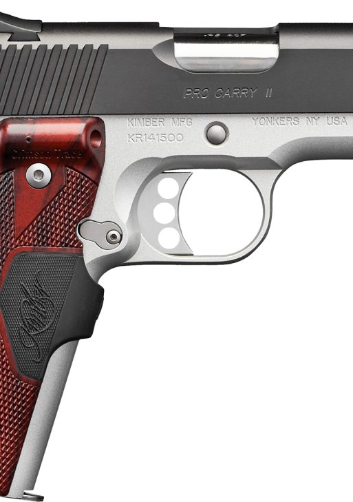 Kimber Mfg.,inc 3200389 Pro Carry II Two-Tone LG 9mm 9+1 4" Black Matte Silver Rosewood w/ Integrated Laer Grip