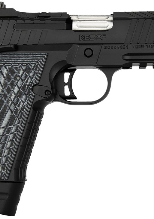 Kimber Mfg.,inc 3100014 KDS9C Rail 9mm 15+1 18+1 4.09" KimPro Black Front and Rear Serrations Stainless Steel G-10 Grip