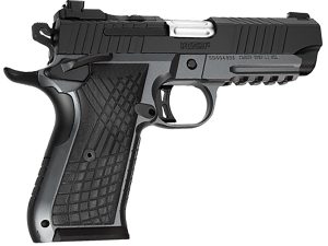Kimber Mfg.,inc 3100018 KDS9C Rail 9mm 10+1 4.09" KimPro Gray/Black Front and Rear Serrations Stainless Steel G-10 Grip