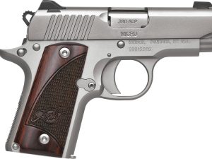 Kimber Mfg.,inc 3300207 Micro Stainless Rosewood NS 380 ACP 7+1 2.75" Stainless Steel Slide Satin Silver Smooth/Checkered Rosewood Grip