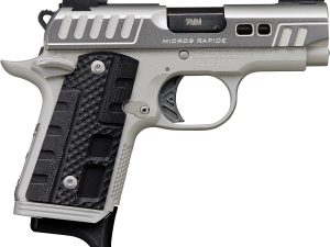 Kimber Mfg.,inc 3300223 Micro 9 Rapide Black Ice 9mm 7+1 3.15" Silver/Grey KimPro II Black G10 Grip