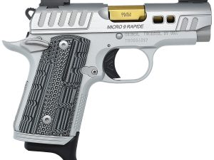 Kimber Mfg.,inc 3300230 Micro 9 Rapide Dawn 9mm 7+1 3.15" Brushed Stainless/Silver KimPro II Grey/Black G10 Grip