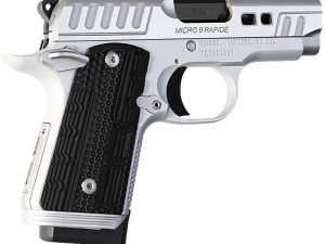 Kimber Mfg.,inc 3300237 Micro 9 Rapide Frost 9mm 7+1 3.15" Brushed Stainless/Silver KimPro II Black G10 Grip