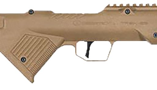 Desert Tech TRKRF2218FDE TREK-22  Flat Dark Earth Compact 22 LR 18" Free Floating Steel Barrel, Picatinny Rail Receiver, M-LOK Handguards, Fixed Polymer Stock, Suppressor Ready