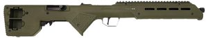 Desert Tech TRKRF2218GRN  Trek-22 Green Compact 22 LR 18" Free Floating Steel Barrel, Picatinny Rail Receiver, M-LOK Handguards, Fixed Polymer Stock, Suppressor Ready