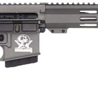 Great Lakes Firearms GL15350SSTNG16 GLFA  350 Legend 5+1 18" Stainless Threaded Barrel, Tungsten Cerakote Picatinny Rail Aluminum Receiver, M-LOK Handguard, Black Synthetic Stock, Mil-Spec Grip