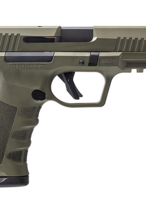 Dickinson LLC RA9G RA9  9mm Luger 17+1 4.25" Black Steel Barrel, OD Green Cerakote Serrated Aluminum Slide, OD Green Polymer Frame w/Accessory Rail