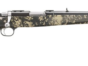 Ruger 7421 77/357  357 Mag 5+1 18.50" Blued Threaded Barrel, Blued Integral Scope Mount Steel Receiver, Fixed Kryptek Obskura Nox Camo Synthetic Stock, Thread Protector