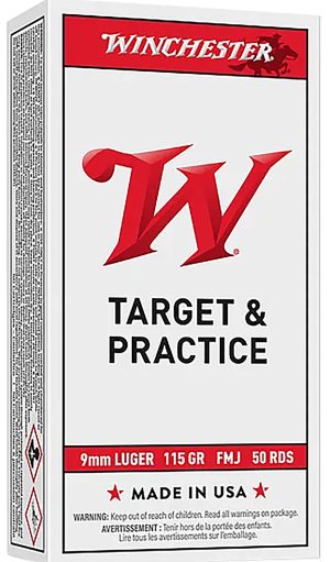 Winchester Ammo Q4172X   9mm 115gr Full Metal Jacket 50 Per Box/10 Case