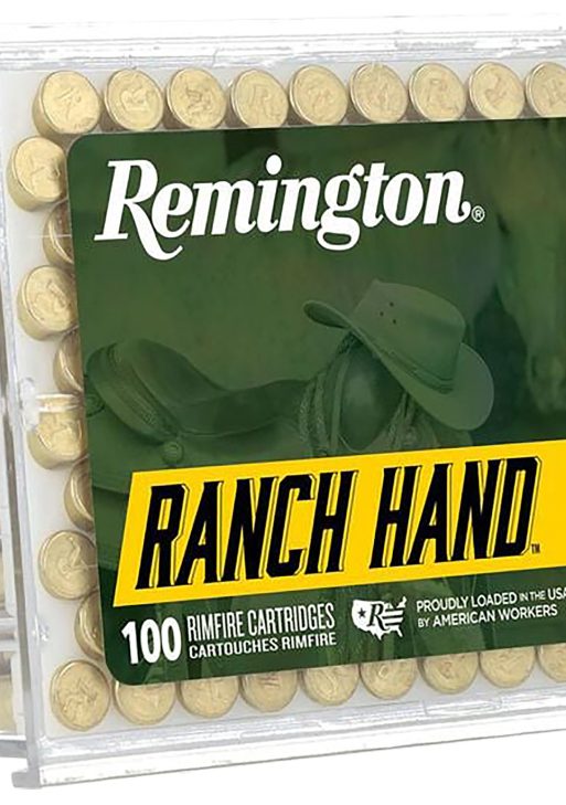 Remington Ammunition R21273 Ranch Hand Rimfire 22LR 38gr Copper Plated Hollow Point 100 Per Box/50 Case