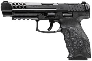 HK 81001158 VP9L  9mm Luger 10+1 5" Black Polygonal Rifled Barrel, Long/Lightening Cuts/Optic Cut Steel Slide, Polymer Frame w/Picatinny Rail, Black Interchangeable Backstrap Grip