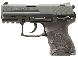 HK 81001110 P30SK V3 Sub-Compact Frame 9mm Luger 10+1 3.27" Stainless Steel Barrel, Black Cerakote Serrated Steel Slide, Black Polymer Frame w/Picatinny Rail, Ambidextrous