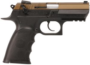 Magnum Research BE99153RSLBB Baby Eagle III  9mm 15+1 3.85" Burnt Bronze Carbon Steel Slide Black Textured