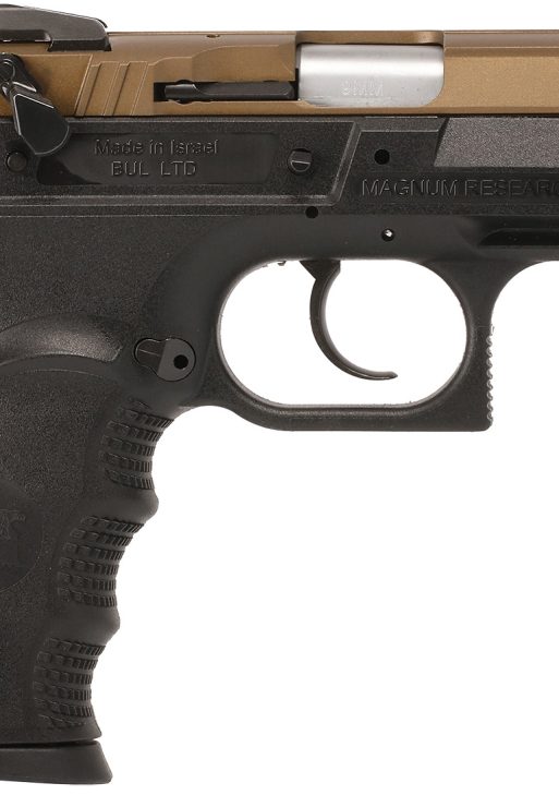 Magnum Research BE99153RSLBB Baby Eagle III  9mm 15+1 3.85" Burnt Bronze Carbon Steel Slide Black Textured