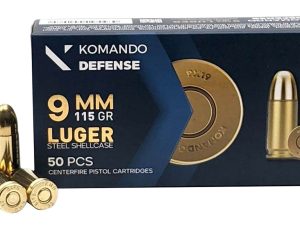 Dickinson LLC BRASS/STL   9mm 115gr Full Metal Jacket 50 Per Box/20 Case