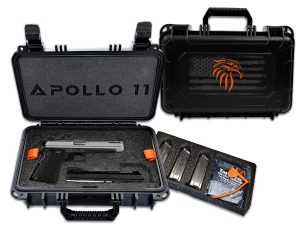 Live Free Armory LFAPF812076 Apollo 11  9mm 17+1 4.15" 416 Stainless Steel Slide Elite Gray Cerakote Black Polymer Grip