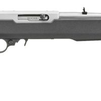 Ruger 31224 10/22  Carbine 22 LR 10+1 18.50" Clear Satin Stainless Steel Barrel, Drilled & Tapped Stainless Steel Receiver, Black Textured Magpul MOE X-22 w/M-LOK Synthetic Stock