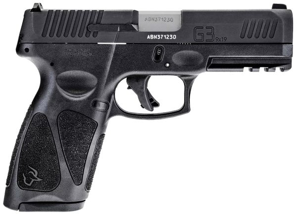 Taurus 1-G3BSR9041 G3  Full Size Frame 9mm Luger 17+1 4" Matte Stainless Steel Barrel, Matte Black Serrated Alloy Steel Slide, Black Polymer Frame w/Picatinny Rail, Textured Grip