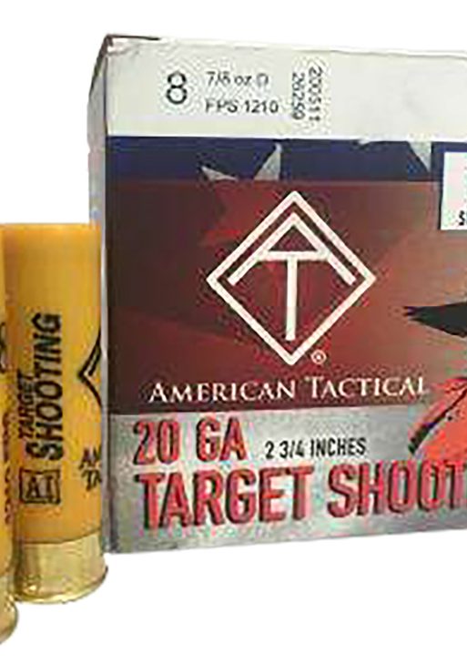 ATI  Target Load  20Gauge 2.75" 7/8oz 8Shot 25 Per Box/10 Case