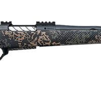 Seekins Precision 0011710291-F Havak PH3 300 PRC 22" Black Fluted Threaded Barrel, Black Picatinny Rail Steel Receiver, Adj Cheek Riser Woodland Shadow Synthetic Stock