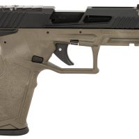 Taurus 1-2TX22P141O-10 TX22 T.O.R.O. 22 LR 10+1 4.60" Matte Black Threaded Barrel, Black Hard Coat Anodized Optic Ready/Serrated Slide, OD Green Polymer Frame w/Picatinny Rail, Textured Grip