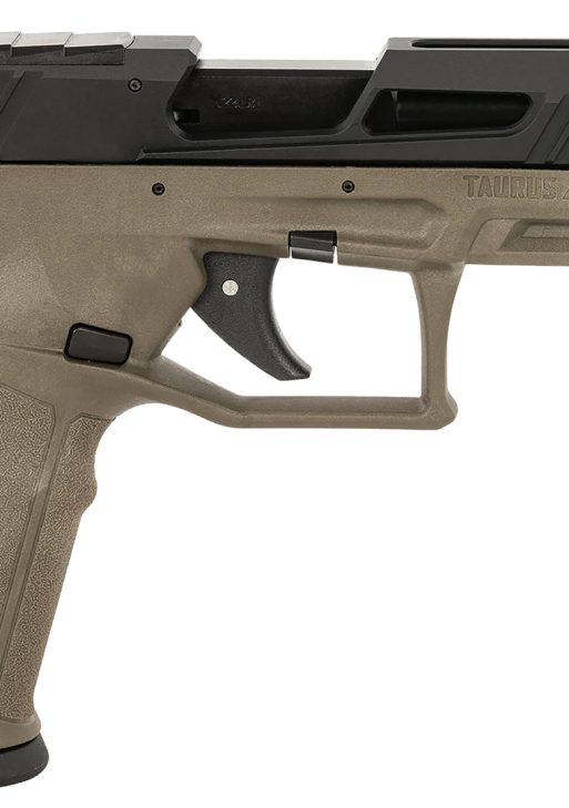 Taurus 1-2TX22P141O-10 TX22 T.O.R.O. 22 LR 10+1 4.60" Matte Black Threaded Barrel, Black Hard Coat Anodized Optic Ready/Serrated Slide, OD Green Polymer Frame w/Picatinny Rail, Textured Grip