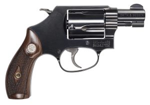 Smith & Wesson 14076 Model 36  J-Frame 38 Special +P 5 Shot 1.88" Blued Carbon Steel Barrel, Blued Cylinder, Blued Carbon Steel Frame, Checkered Wood Grip, No Safety, Exposed Hammer