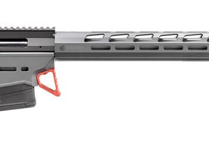 Ruger 18109 Precision Custom 6mm GT 10+1 26" Stainless Threaded Barrel, Stealth Gray Cerakote Picatinny Rail Aluminum Receiver, Adjustable Folding Stock, Black Magpul K2+ Grip