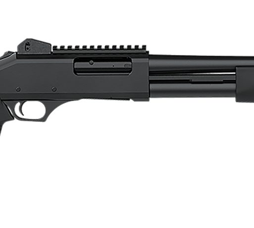 Dickinson LLC TAC4ST Tac-4 ST 12 Gauge Pump 3" 5+1 Black Steel Barrel, Matte Black Picatinny Rail Receiver, Adj Comb Synthetic Stock, Black Polymer Grip