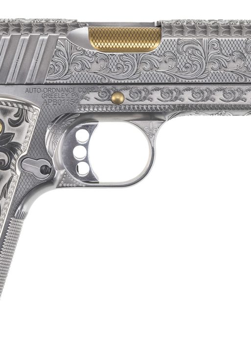 Auto-Ordnance 1911TCAC17 Texas Ranger Special Edition 45 ACP 7+1 5" Gold Plated PVD