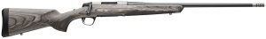 Browning 036092299 X-Bolt 2 Hunter Full Size 6.8 Western 3+1 24"  Matte Blued Threaded Sporter Barrel, Drilled & Tapped Stainless Steel Receiver, Fixed Gray Laminate Stock, Radial Muzzle Brake