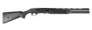 MAC 21000182 Agency Tradesman 2 12 Gauge Semi-Auto 5+1 18.50" Black Chromate Ported Vent Rib Barrel, Black Anodized Picatinny Rail Receiver, Fixed Black Synthetic Stock