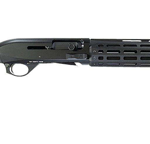 MAC 21000182 Agency Tradesman 2 12 Gauge Semi-Auto 5+1 18.50" Black Chromate Ported Vent Rib Barrel, Black Anodized Picatinny Rail Receiver, Fixed Black Synthetic Stock