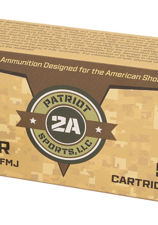 PATRIOT SPORTS LLC P9MM115F   9mm 115gr Full Metal Jacket 50 Per Box/20 Case