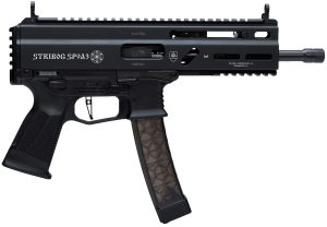 Grand Power 8588005808538 SP9A3 Stribog 9mm Luger 30+1 8" Black Threaded Barrel, M-LOK Handguard, Black Aluminum Picatinny Rail Receiver, Rear Picatinny Rail, Black Polymer Grips