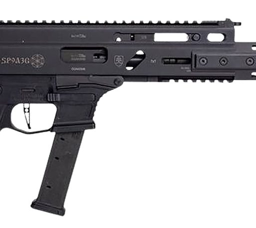 Grand Power 810091156094 Stribog SP9A3G 9mm Luger 16" Black Barrel, Black Receiver, Polymer Stock & Grip