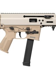 B&T Firearms BT-36045-G-CT APC 9K Pro 9mm Luger 33+1 25.50" Black Barrel, M-LOK Handguard, Coyote Tan Cerakote Picatinny Rail Receiver, M4 Compatible Grip
