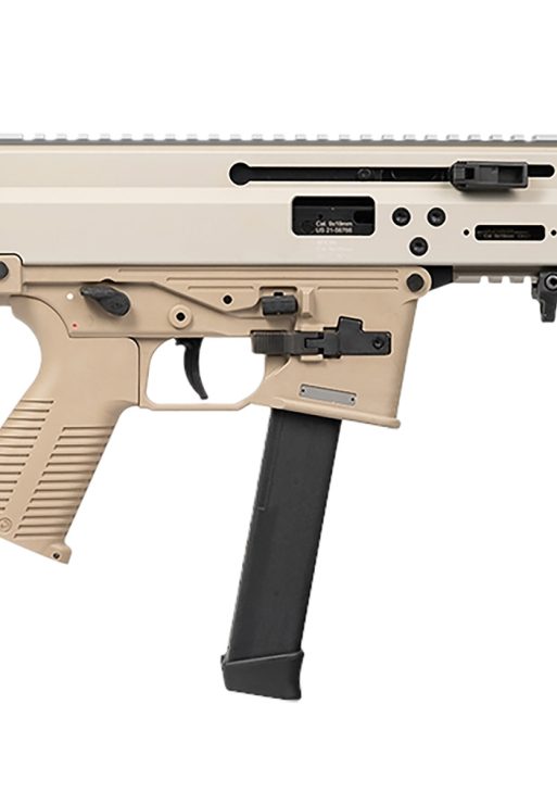 B&T Firearms BT-36045-G-CT APC 9K Pro 9mm Luger 33+1 25.50" Black Barrel, M-LOK Handguard, Coyote Tan Cerakote Picatinny Rail Receiver, M4 Compatible Grip