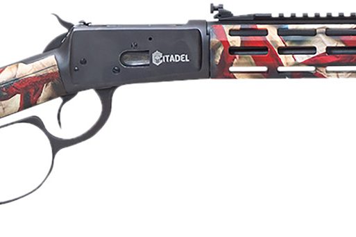 Howa CIT357LVRUSA Levtac 92 357 Mag 8+1 16.50" Matte Black Threaded Barrel & Steel Receiver w/Picatinny Rail, Fixed Respect Camo (American Flag) Synthetic Stock, Right Hand