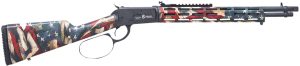 Citadel CIT44LVRUSA Levtac 92 44 Mag 8+1 16.50" Matte Black Threaded Barrel & Steel Receiver w/Picatinny Rail, Fixed Respect Camo (American Flag) Synthetic Stock, Right Hand
