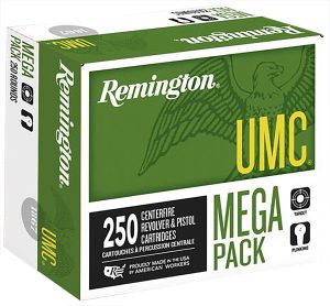 Remington Ammunition 23721 UMC Mega Pack 380ACP 95gr Full Metal Jacket 250 Per Box/4 Case