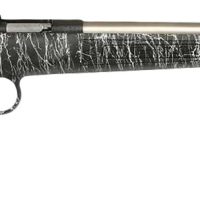 Crickett KSA2444 Gen2  Youth 22 LR 1rd 16.13" Stainless Single Shot Barrel, Stainless Steel Receiver, Black w/White Webbing Fixed Synthetic Stock