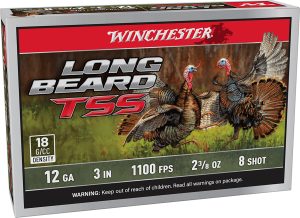 Winchester Ammo LBTSS1238 Long Beard TSS  12Gauge 3" 2 3/8oz Tungsten 8Shot 5 Per Box/10 Case