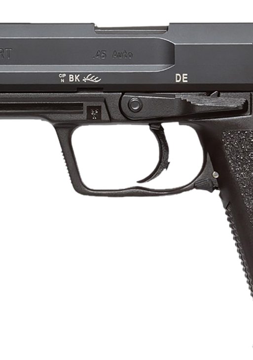 HK 81000365 USP Expert V1 SA/DA 45 ACP Caliber with 5.19" Barrel, 10+1 Capacity, Overall Black Finish, Serrated Trigger Guard Frame, Serrated Long Steel Slide & Polymer Grip Includes 2 Mags