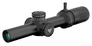 Swampfox Optics ARH18241GB Arrowhead  Black 1-8x24mm 30mm Tube Guerrilla Dot BDC Green Reticle