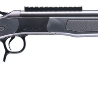 CVA CR4434 Scout  223 Rem 1rd 20" Blued Threaded Barrel, Blued Picatinny Rail Receiver, Fixed Stealth Gray Synthetic Stock