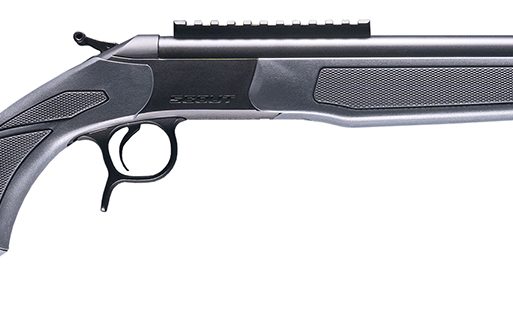 CVA CR4434 Scout  223 Rem 1rd 20" Blued Threaded Barrel, Blued Picatinny Rail Receiver, Fixed Stealth Gray Synthetic Stock