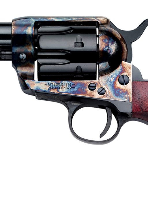 Pietta SA733024ML 1873  9mm Luger 6 Shot 3.50" Blued Steel Barrel, Blued Cylinder, Color Case Hardened Steel Frame, Walnut Grip