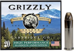 Grizzly Ammo GC357M9   357Mag 148gr Jacketed Hollow Point 20 Per Box/10 Case