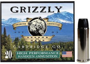 Grizzly Ammo GC44M9   44RemMag 260gr Wide Flat Nose Gas Check 20 Per Box/10 Case